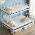 Cyranture Heavy-Duty Twin-over-Full Metal Bunk Bed – Reinforced Guardrails & Sturdy Frame