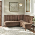 Lifestorey Kerrington Banquette Set – 3-Piece Channel-Back Upholstered Seating