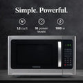 Compact 1.2 Cu Ft Microwave Oven with Grill Function – Professional Countertop Model