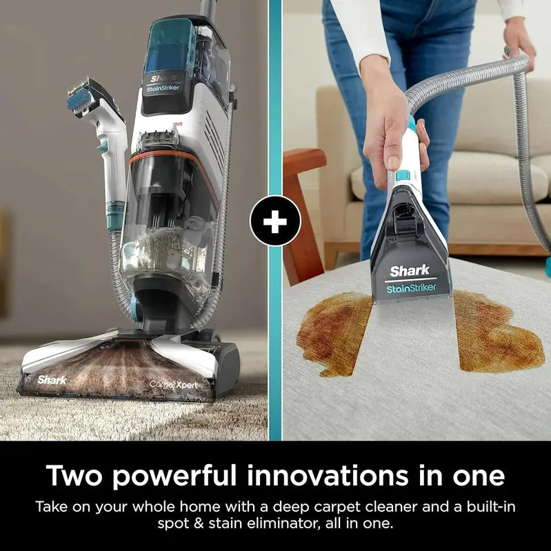 Shark CarpetXpert EX201 Deep-Cleaning Carpet Cleaner – Cyan, Pet-Focused, Includes StainRemoval Tools