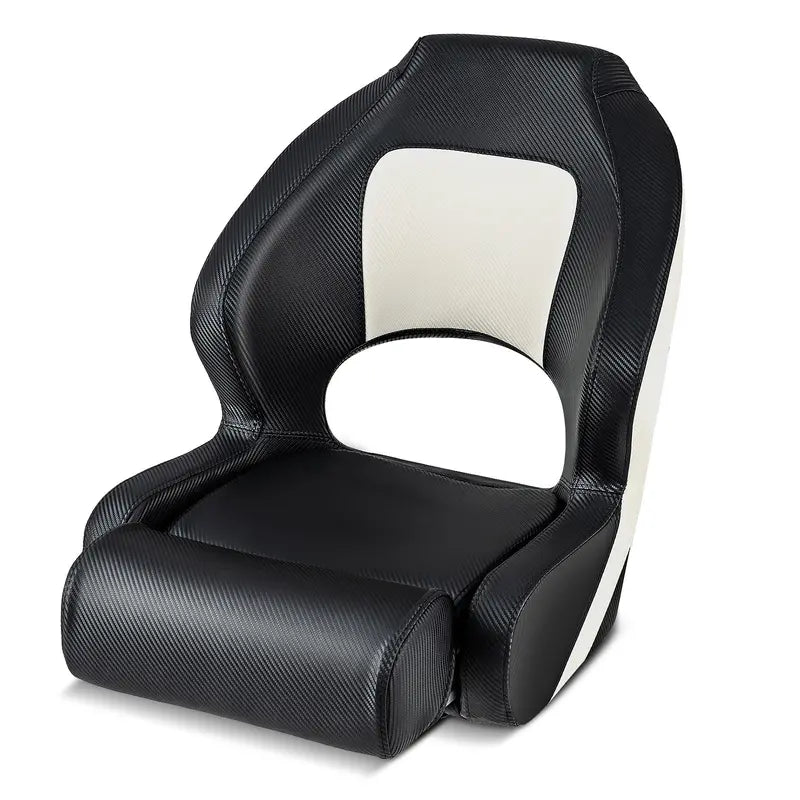 Flip-Up Sports Boat Seat – Ergonomic Captain's Bucket Design with Waterproof PVC Upholstery