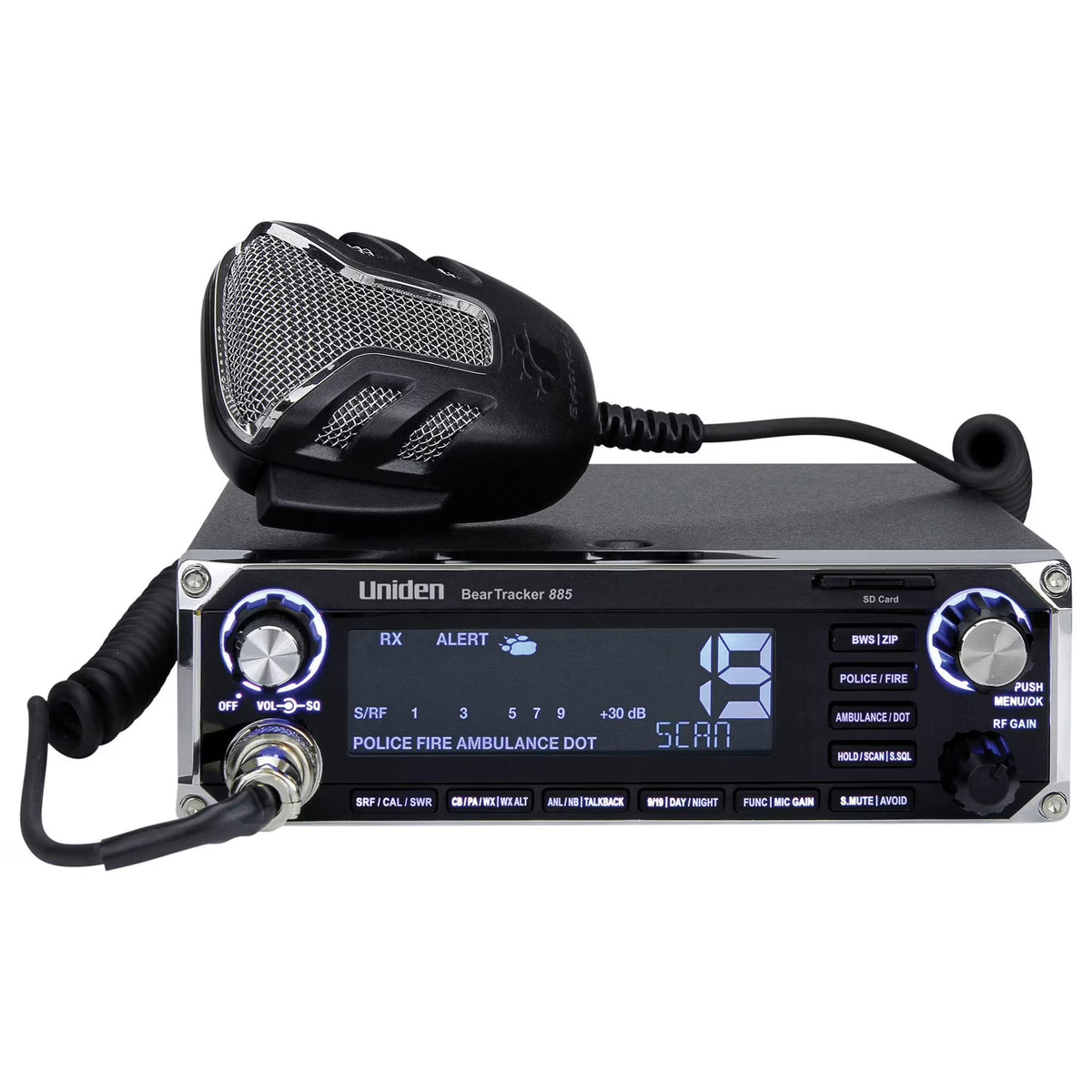 Beartracker 885 Hybrid CB Radio + Digital Scanner