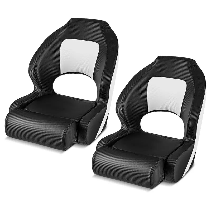 Flip-Up Sports Boat Seat – Ergonomic Captain's Bucket Design with Waterproof PVC Upholstery