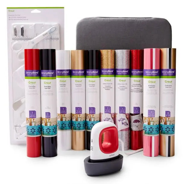 Cricut EasyPress Mini Bundle – Raspberry Iron-On Heat Press with Essential Accessories