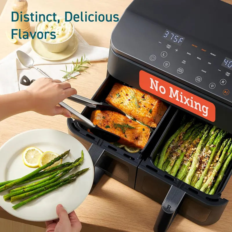 COSORI 9QT Dual-Basket Air Fryer – 10-in-1 Smart Cooking for Balanced Family Meals