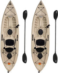 Lifetime Tamarack Angler 100 Fishing Kayak (2-Pack) – 10-Foot Sit-On-Top with Paddles Included
