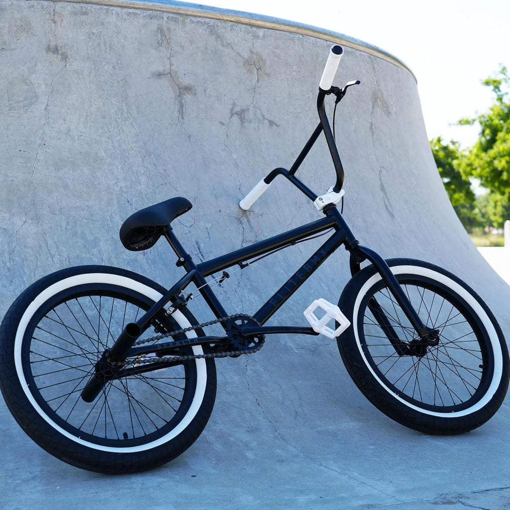 Elite BMX Bicycle 20" Freestyle Bike - Stealth Blue Purple Ideal for Ages 7 to 18 Years