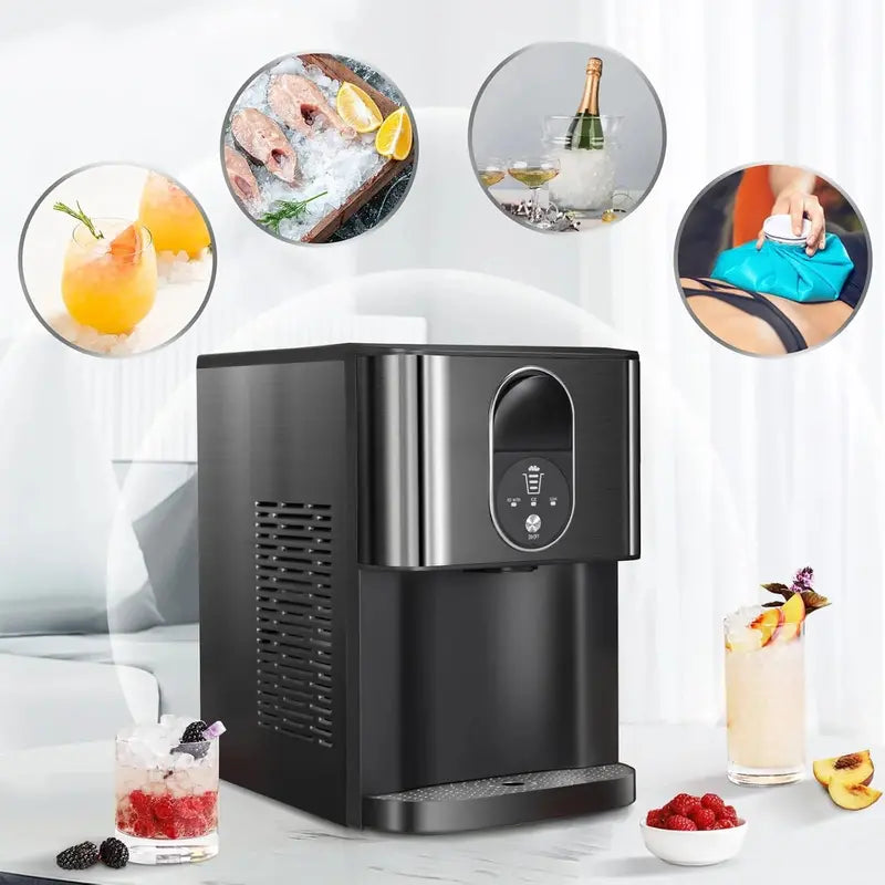 Countertop Nugget Ice Maker – Produces 44 lbs/Day of Chewable Ice