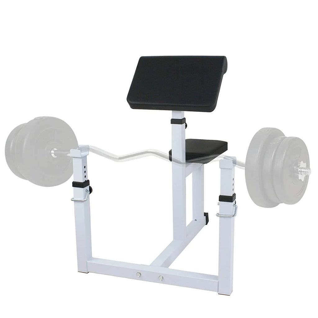 ZENSTYLE Arm Curl Weight Bench Seated Preacher Isolated Dumbbell Biceps 550 lb Arm Rest Adjustable