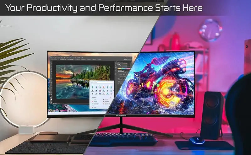 Sceptre 34-Inch Curved Ultrawide Monitor – 165Hz WQHD Gaming Display