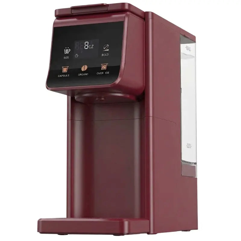 Dual-Function Single-Serve Coffee Maker for Hot & Iced Brews – 52oz Reservoir, 6–14oz Options