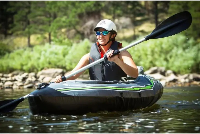 Single or Tandem Inflatable Kayak – Durable PVC Construction, Lightweight Portability, Stable Performance on Calm Waters