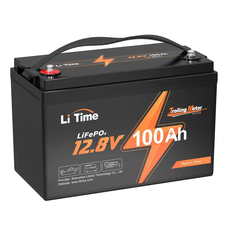 LiTime 12V 100Ah LiFePO4 Deep Cycle Battery – Built-in 100A BMS
