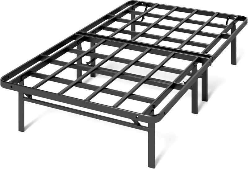 Queen SmartBase Elite Platform Bed Frame – Heavy-Duty Steel Slat Support, No Box Spring Needed, Tool-Free Assembly