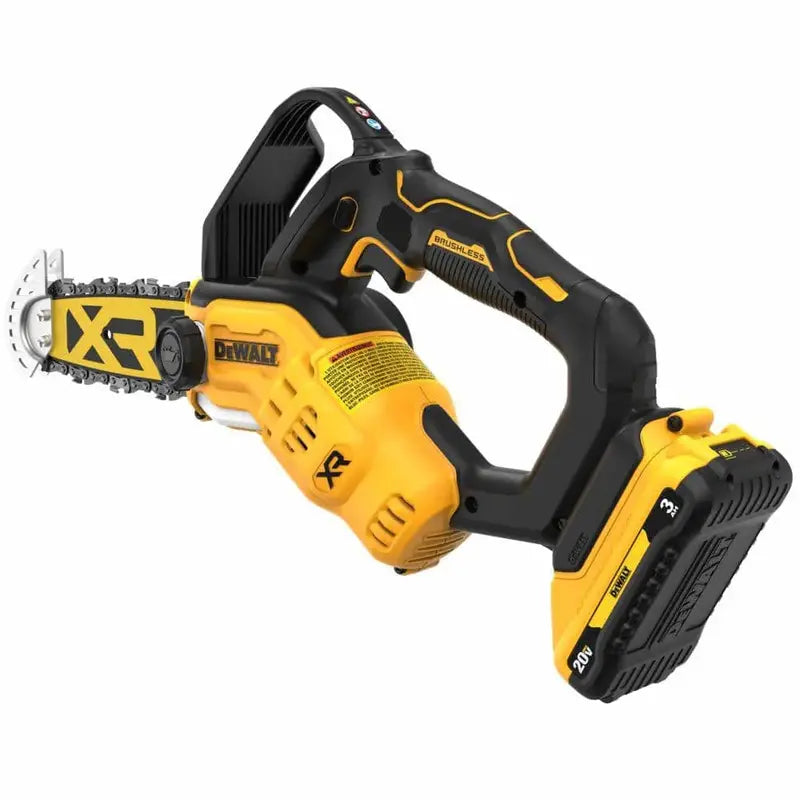 DEWALT DCCS623L1 8-Inch Battery Chainsaw – 20V MAX Pruning Saw Kit with 3Ah Battery and Charger