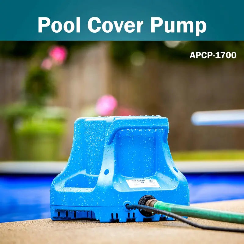 Little Giant 1745 GPH Automatic Pool Cover Pump – Submersible Safety Drain Pump