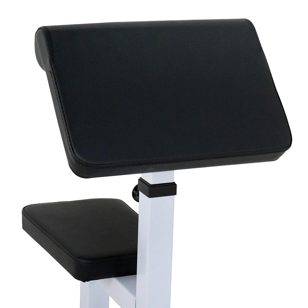 ZENSTYLE Arm Curl Weight Bench Seated Preacher Isolated Dumbbell Biceps 550 lb Arm Rest Adjustable