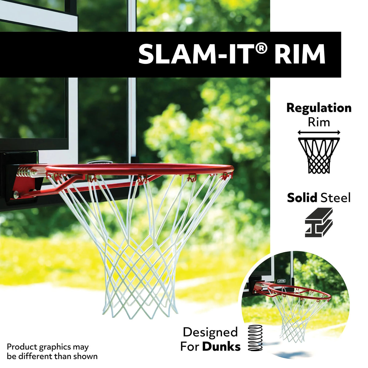 Lifetime Adjustable Portable Basketball Hoop (50 - Inch Polycarbonate) - 90593
