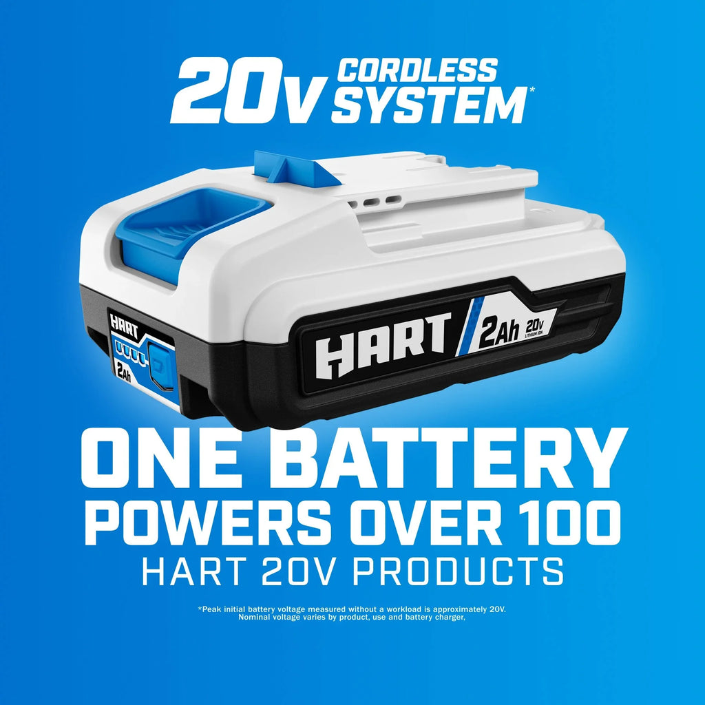 HART 20 - Volt Cordless Hand Vacuum Kit with Multi - Surface Motorized Brush Roll, HPHV34B