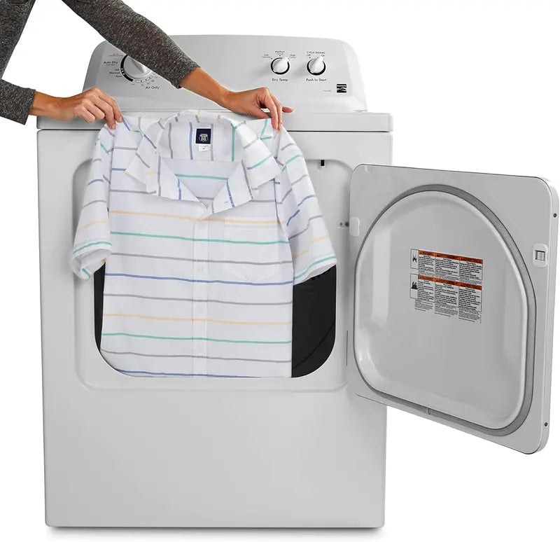 Kenmore 29-Inch Front-Load Electric Dryer – 7.0 Cu. Ft. Capacity, Wrinkle Guard, White