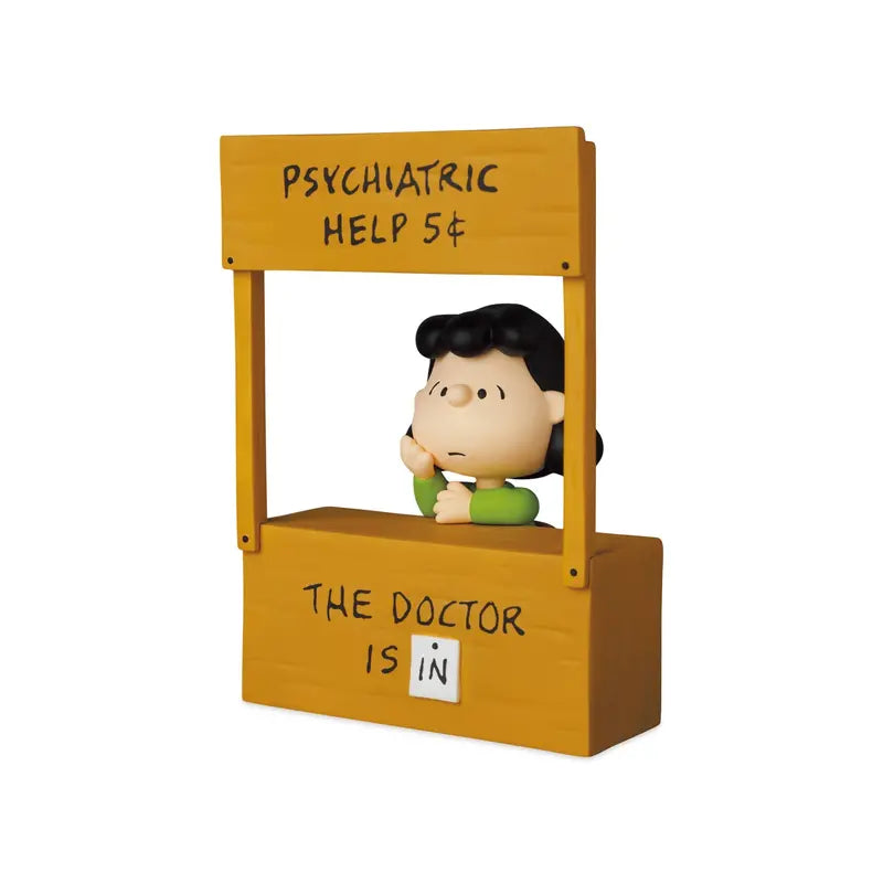 Snoopy & Peanuts Collectible Figure: Lucy's Psychiatric Booth Miniature