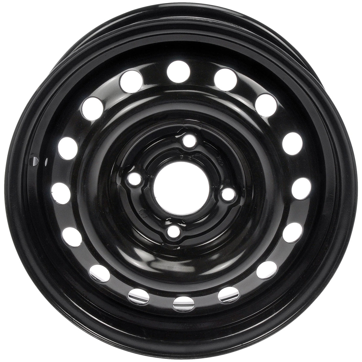 Dorman 939 - 135 Steel 15" Wheel Rim 15 x 5.5 - Inch 4 - Lug Black, for Specific Nissan Models Fits Select: 2007 - 2012 NISSAN VERSA