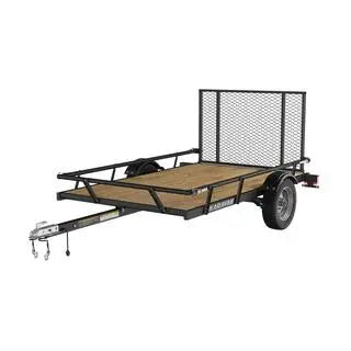 Karavan 5′ x 8′ Utility Trailer with Wood Floor & Sliding Rail System – Heavy-Duty Hauler for Tools, Equipment, and Gear