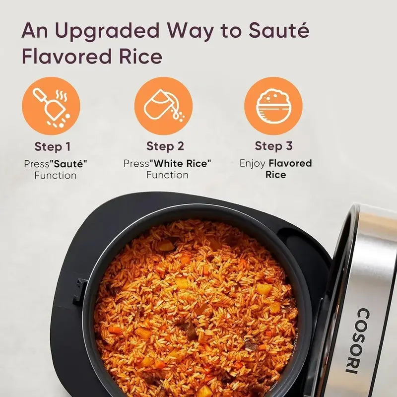 COSORI 10-Cup Rice Cooker – Smart Rice Maker with 24-Hour Keep-Warm & Non-Stick Ceramic Pot