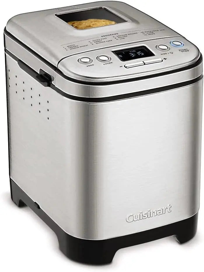 Cuisinart Compact Automatic Bread Maker – 2-Pound Loaf Capacity, Programmable Timer & Multiple Baking Options