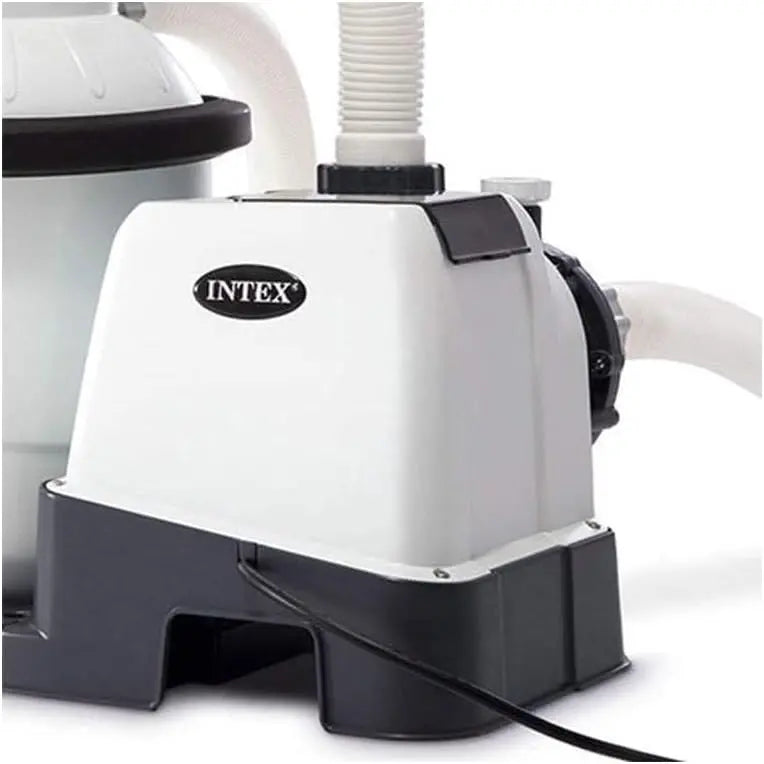 Intex Krystal Clear 16″ Sand Filter Pump (3,000 GPH) for Above-Ground Pools – Automatic Timer, GFCI Protection & 6-Function Control