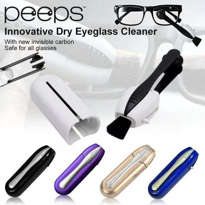 Portable Lens Cleaning Kit with Dry-Clean Technology for Glasses & Screens