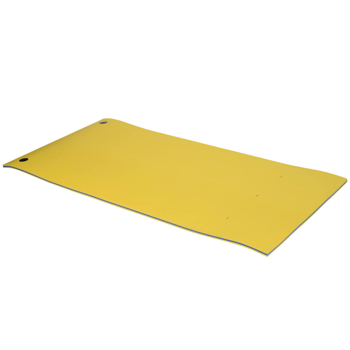 HOMCOM Blue Foam Roll-Up Pool Float Pad - Yellow