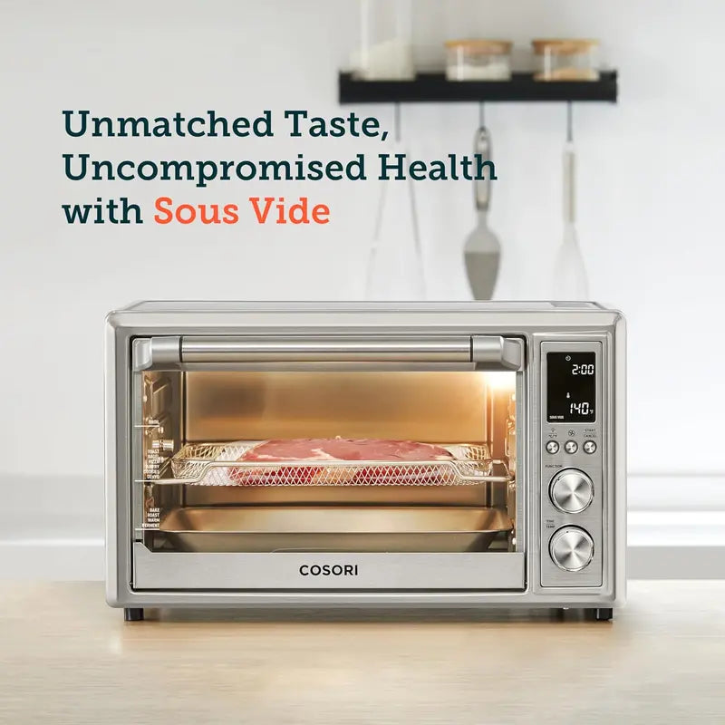 Smart 32-Quart 13-in-1 Air Fryer Toaster Oven – Wi-Fi & Voice-Controlled Convection Oven with App Integration