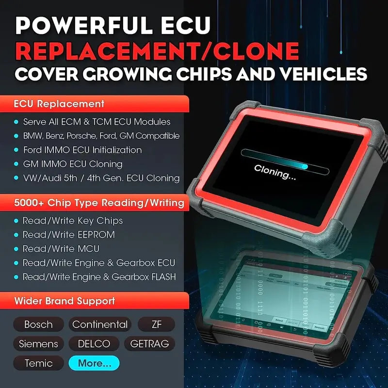 LAUNCH X431 IMMO Elite Diagnostic Tool – Key Programming, ECU Cloning, CAN FD & DOIP Support, 2-Year Free Updates