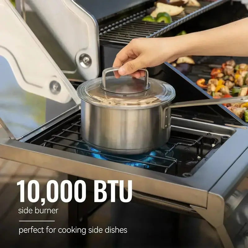 Royal Gourmet GA5401T 5-Burner Propane Gas Grill – Sear Station, Side Burner & Stainless Steel Construction