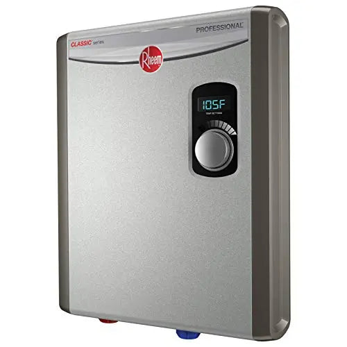 Rheem 18kW Tankless Electric Water Heater – 240V, Energy-Efficient Compact Unit