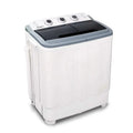 Devanti 5kg Portable Twin-Tub Washing Machine – Compact White Laundry Solution