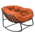 Padded Outdoor Rocking Chair – Porch-Recliner with Cushioned Seat