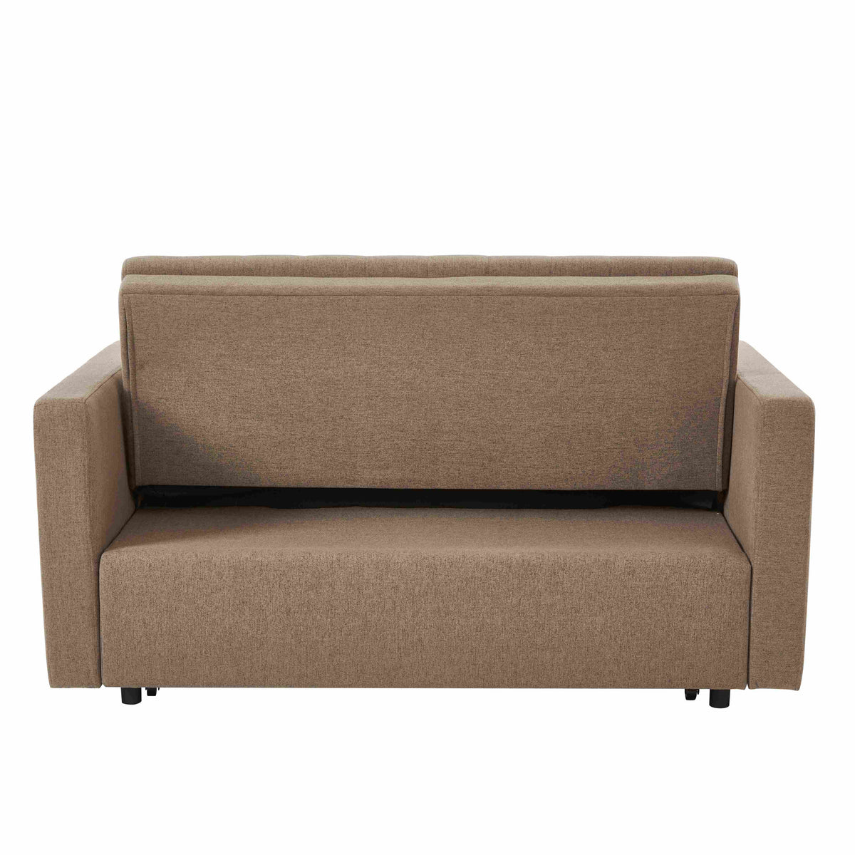 Noodeniya 54" Twins Pull Out Sofa Bed, Modern Convertible Sleeper Couch, Fabric Loveseat for Small Place, Light Gray