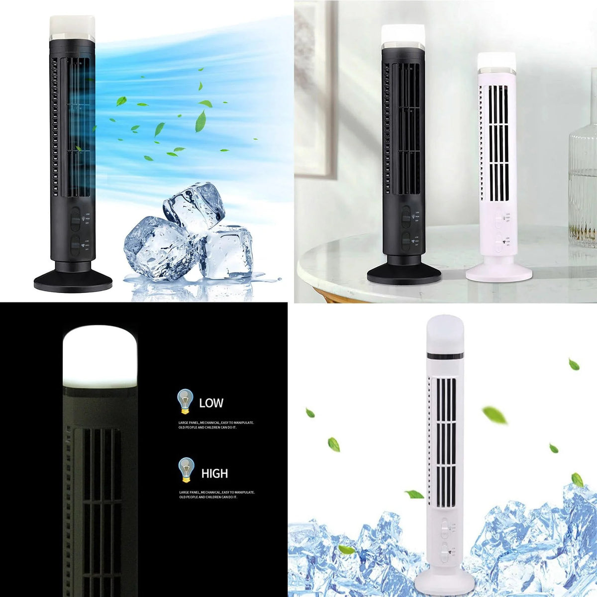 Ongmies Oscillating Tower Fan Cooling Standing Fan