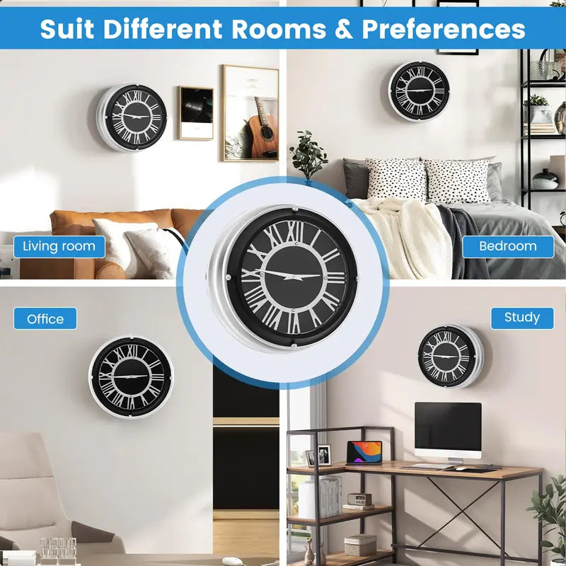 Silent Quartz Wall Clock – Non-Ticking Modern Decorative Timepiece