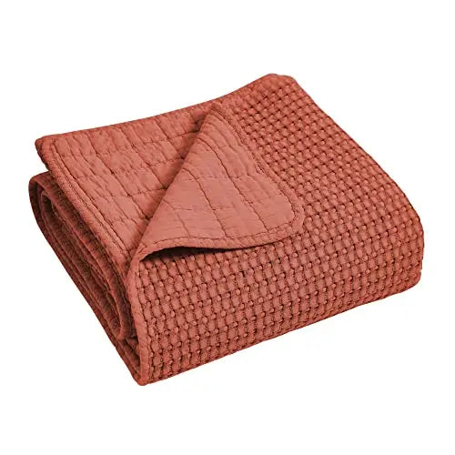 Levtex Home King Bedspread Set   Adobe Cotton Waffle
