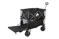 Ozark Trail Double Decker Folding Wagon with Extension Handle, Black