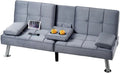 FLEXISPOT Futon Sofa Bed with USB-C Charging & Adjustable Backrest