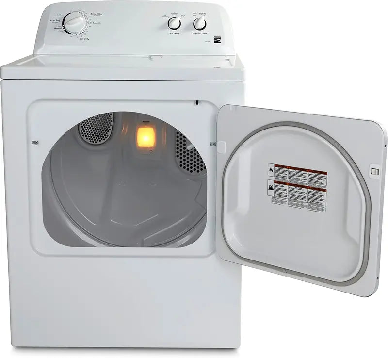 Kenmore 29-Inch Front-Load Electric Dryer – 7.0 Cu. Ft. Capacity, Wrinkle Guard, White