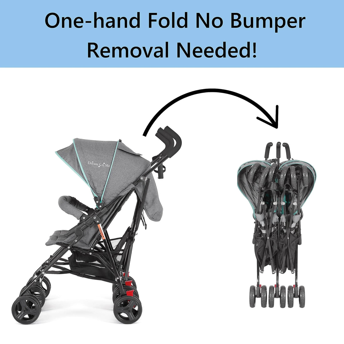Dream On Me Volgo Lightweight Twin Umbrella Stroller