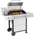 Royal Gourmet GA5401T 5-Burner Propane Gas Grill – Sear Station, Side Burner & Stainless Steel Construction