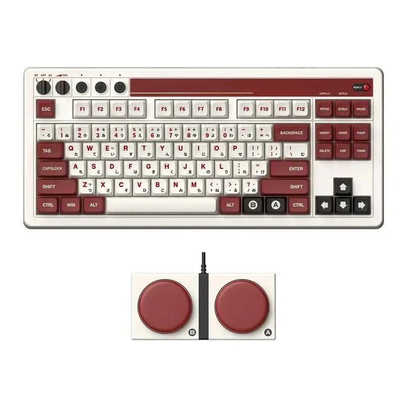 Retro-Style Mechanical Keyboard – Tri-Mode Connectivity (Bluetooth/2.4G/USB-C)
