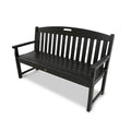 POLYWOOD Yacht Club 60-Inch Recycled Plastic Bench – Weather-Resistant Trex Outdoor Seating