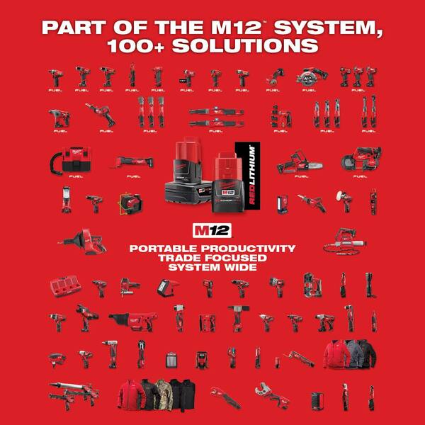 M12 FUEL 12V Li - Ion Brushless Cordless High Speed 3/8 In. Ratchet and M12 FUEL High Speed 1/4 In. Ratchet Combo Kit